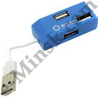 Хаб (концентратор) USB 5bites HB24-201BL 4-port USB2.0 Hub, КНР