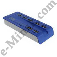  () USB AgeStar 3CH1 Blue USB3.0 Hub 7-port (3xUSB3.0 + 4xUSB2.0)