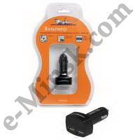 Вольтметр в прикуриватель 12-24В + 2USB 3,1A (AVM-D-02) Airline, КНР