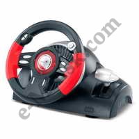 Руль Genius Speed Wheel 3 MT red педали/виброотдача/коробка переключения передач 14but, КНР