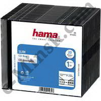 Коробка для CD/DVD на 1 диск Hama H-11432, 20шт, КНР