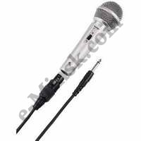 Микрофон Hama H-46040 DM40 90 Гц-10 кГц -73 дБ 3.5 мм Jack моно + адапт. 3.5/6.3 мм 2.5 м серебр, КНР