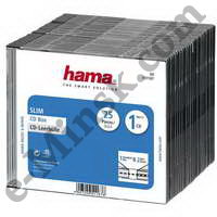 Коробка для CD/DVD на 1 диск Hama H-51167, 25шт, КНР