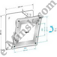  Holder LCD-T2802M-B, 200x100, 200x200, 22-47'', 40., Black, 