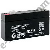 Аккумулятор для ИБП, игрушек 6V/1.3Ah Kiper GP-613 (F1), КНР