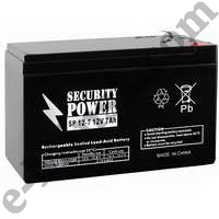 Аккумулятор для ИБП 12V/7Ah Security Power SP 12-7, КНР