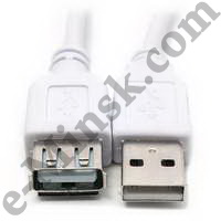 Кабель USB 2.0 Am-Af (удлинитель), 1.8м, КНР