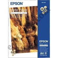 Фотобумага Epson Matte Paper - Heavyweight A4, 167 / матовая/ 50л (EPPS041256), КНР