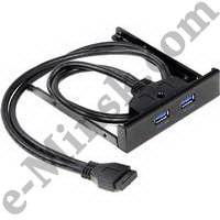 Хаб (концентратор) USB Espada EBrFr-2USB3 USB3.0 2-port Front Panel (крепление на лицевую панель корпуса 3.5")