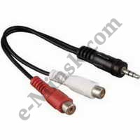  Hama 00122374 2RCA(f)-Jack 3.5(m)   (H-122374), 