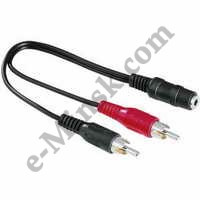  Hama 00122375 2RCA-Jack 3.5   (H-122375), 