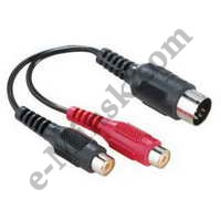  2 x RCA (f) - DIN (m), 