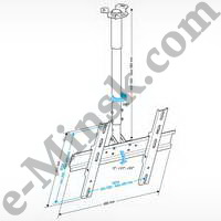  Holder PR-101, 200x200, 300x200, 300x300, 400x400, 32-65'', 60., 