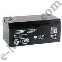 Аккумулятор для ИБП 12V/3.3Ah Kiper GP-1233 (F1), КНР