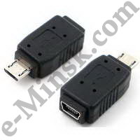  microUSB BM -> miniUSB BF, 