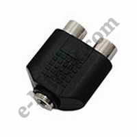  miniJack3.5-F -> 2 x RCA-F, 