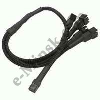   Nanoxia 3-pin Molex (F) -> 4  3-pin Molex (M), 60 (NX-3P-4X3P-60), 