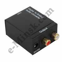 Переходник конвертер, Звуковая карта внешняя Digital Audio Decoder Orient DAC0202 Digital to Analog Audio Converter (Optical/Coaxial In, 2xRCA Out)