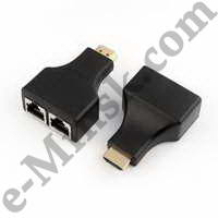  HDMI    Orient VE041 HDMI-Ethernet Extender (HDMI 19M - 2xRJ45 - HDMI 19M,  30), 