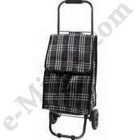 Тележка хозяйственная с сумкой Рыжий Кот D203 ECO "Tartan" R002250, КНР