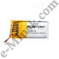  - Li-Po (Li-Ion Pol) ROBITON LP401225 3.7 90mAh PK1 (412x25), 