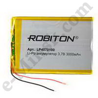  - Li-Po (Li-Ion Pol) ROBITON LP4070100 3.7 3000 PK1 (470x100), 