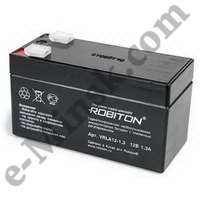    12V/1.3Ah Robiton VRLA12-1.3, 