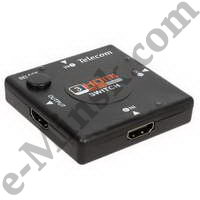  Telecom TTS6030 3-port HDMI Switch (3in - 1out, v1.4), 